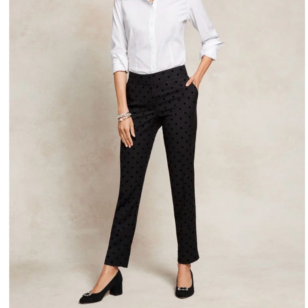 TALBOTS Black Polka Dot Women's Pants BRAND NEW WITH NO TAG